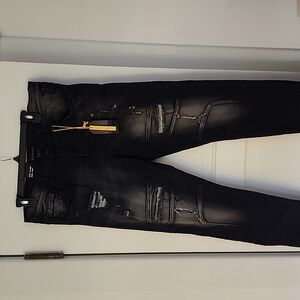 M.SOCIETY Pre-stressed Slim Fit Size 34x30 Black